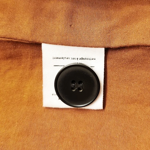 Oak + Fort Wool Blend Rust Colored Hidden Button Closure Coat Women's Size XS - Picture 6 of 8